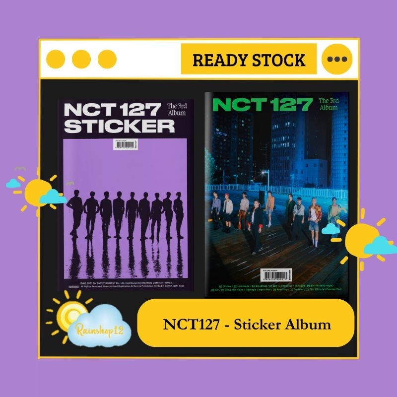 [READY STOCK] NCT127 ALBUM STICKER Seoul City Version Sticker Version Jewel Case Jaehyun Group Mark