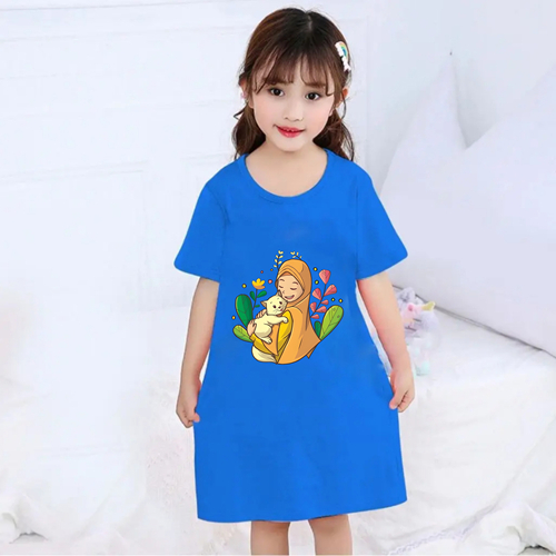 GG Dress Anak Baju Lebaran Ramadhan Dress Anak Fashion MuslimTerbaru Motif Hawa