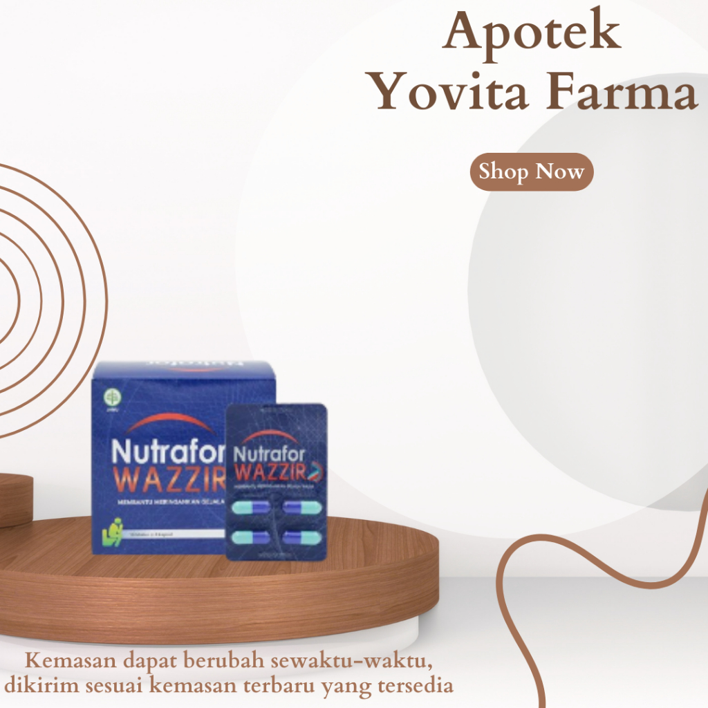 Nutrafor Wazzir 4 Kapsul Mengurangi Gejala Wasir Ambeyen