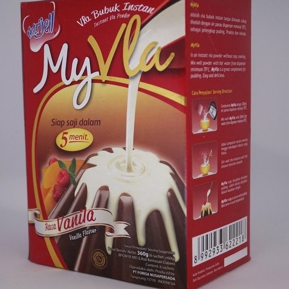 

KODE D47W Nutrijell My Vla Vanila fla puding per KOTAK 6sachet