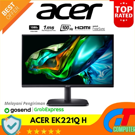 ART R87V Monitor LED Acer 19  22 Inch EK221Q H 22 VA Full HD 1Hz Freesync Resmi
