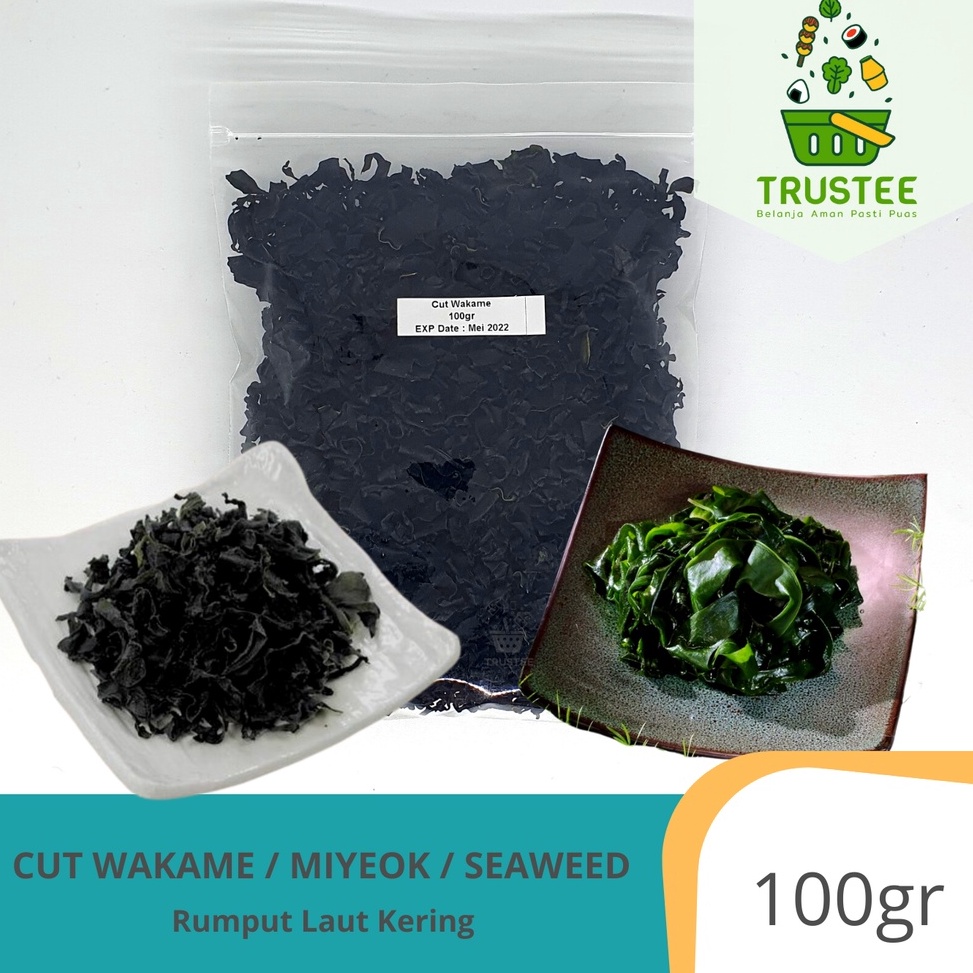 

KODE W5J Rumput laut kering Dried Seaweed Cut Wakame Myeok Miso soup 1gr