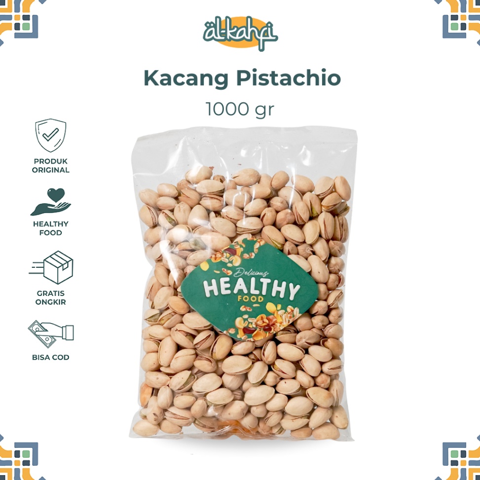 

KODE R99O Kacang Pistachio 1 Kg Fustuk Kacang Ketawa Oleh Oleh Haji Umroh