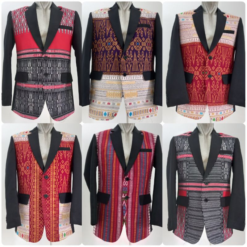 Jas Batik Ulos Tenun / Jas batik motif Ulos Sumatera / Jas Tenun Ulos Sumatera / Jas blazer