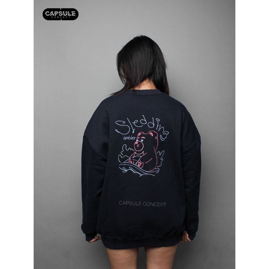 Ambler Sledding Belly Navy Sweater