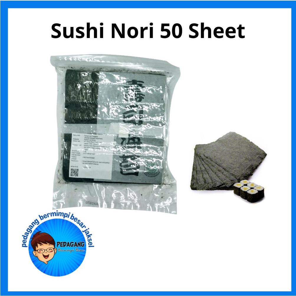 

KODE U3D Sushi Nori Import Halal MUI 5 Sheet Rumput Laut Sushi Nori Sushi