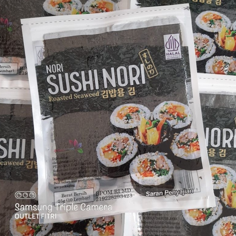 

KODE M93R 1 Lembar JSF Sushi Nori Seaweed Roasted Rumput Laut Panggang