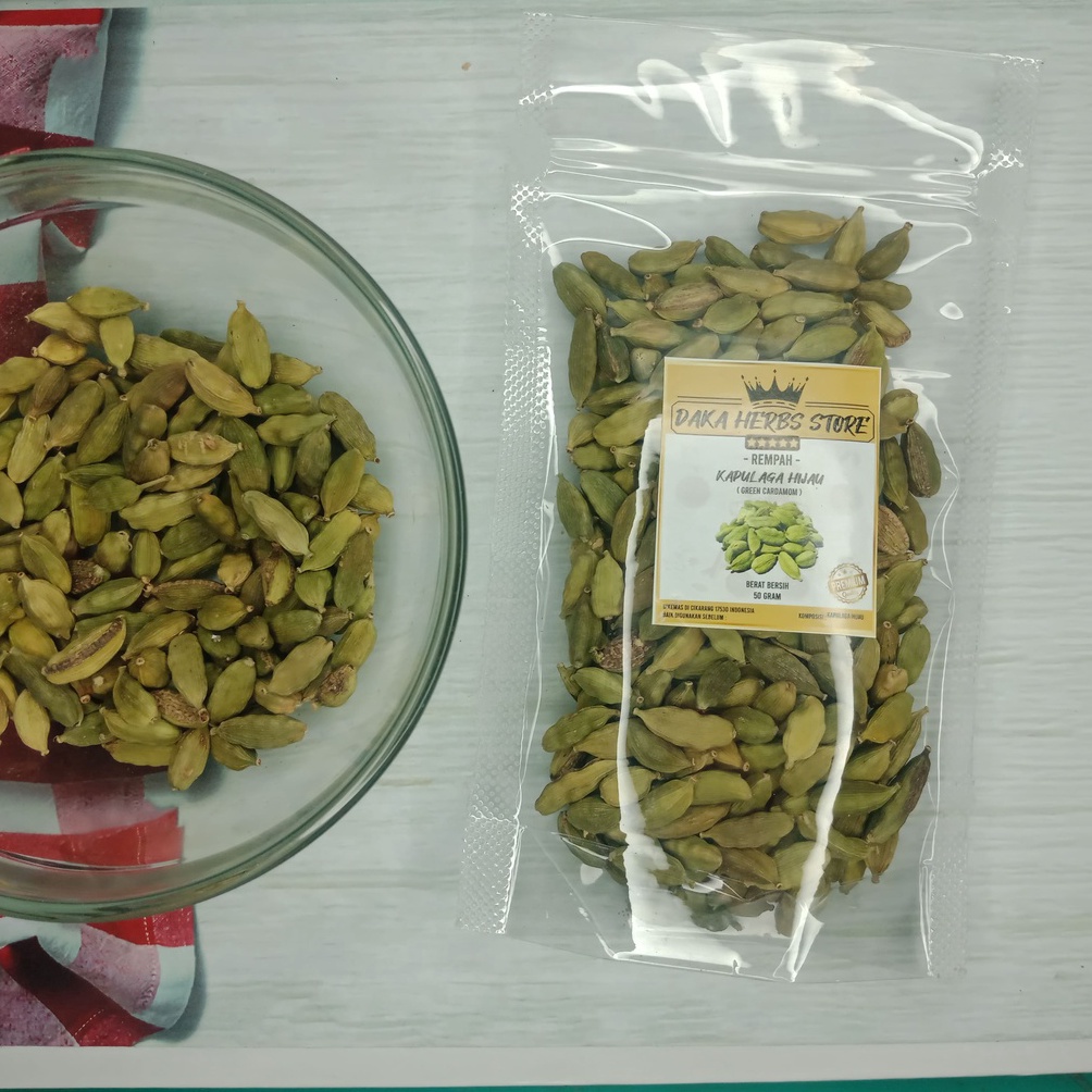 

KODE I53B KAPULAGA HIJAU KAPULAGA INDIA BUBUK 5 GRAM