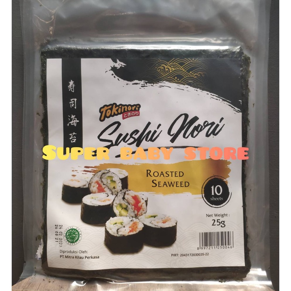 

KODE B55T Tokinori Yaki Sushi Nori Roasted Seaweed Rumput Laut 1pc
