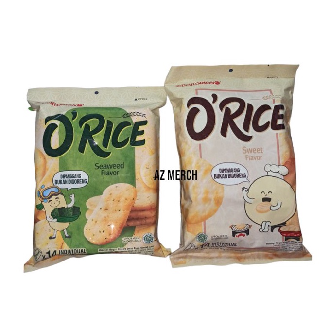 

KODE E96K Delfiorion ORice Crackers O Rice isi 14packs