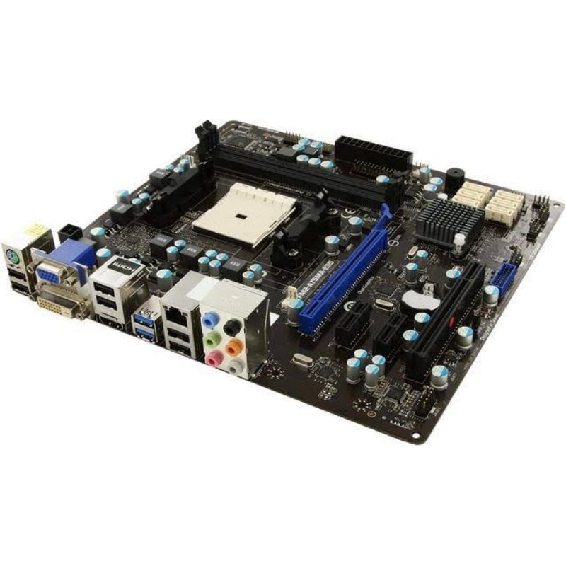 bekas mau buat am4 saja MSI FM2-A75MA-E35 paket A10 5800k ram 8gb DDR3 1600mhz