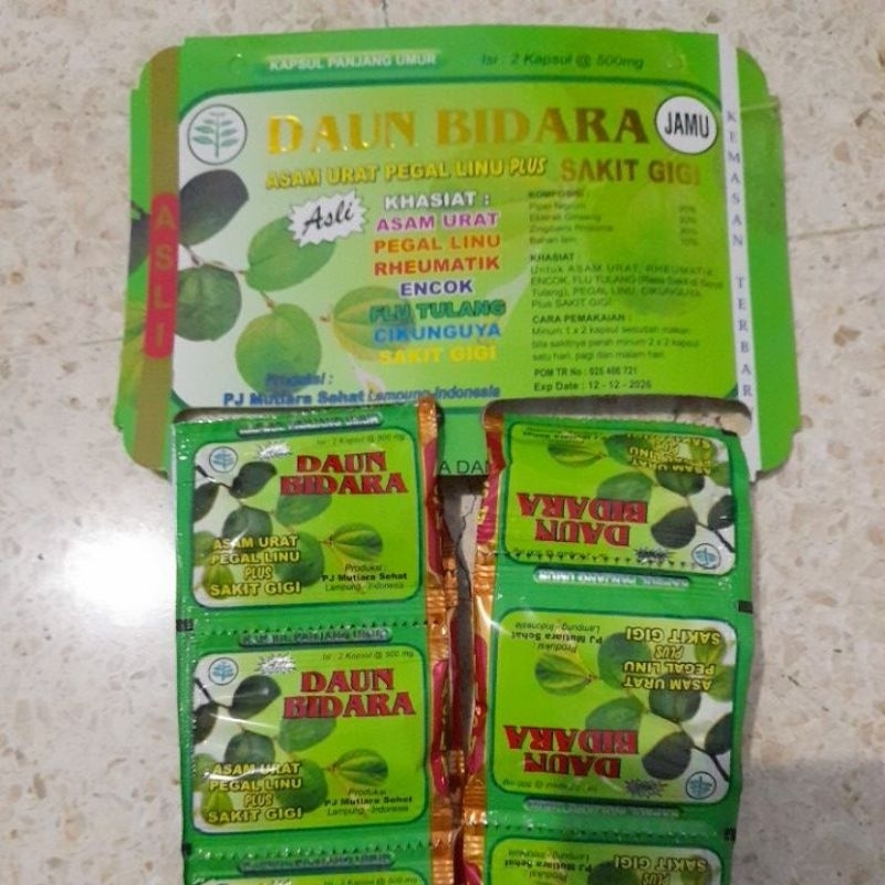 KAPSUL DAUN BIDARA HIJAU/IJO MUJARAB ORI