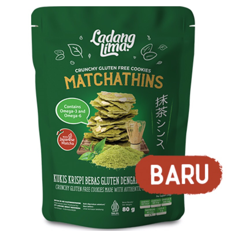 

MATCHATHINS 80g GLUTEN FREE Organik Bebas Gula Rendah Lemak