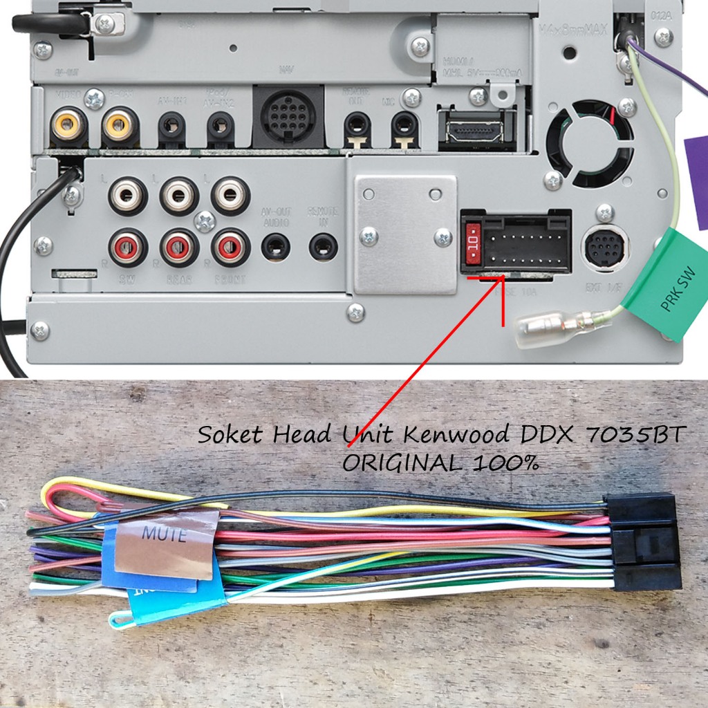 Soket Kenwood DDX 7035BT Double DIN Bawaan/ OEM Honda HRV