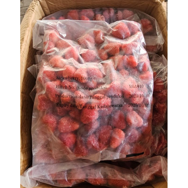 buah strobery stroberi murbery premium frozen 1kg