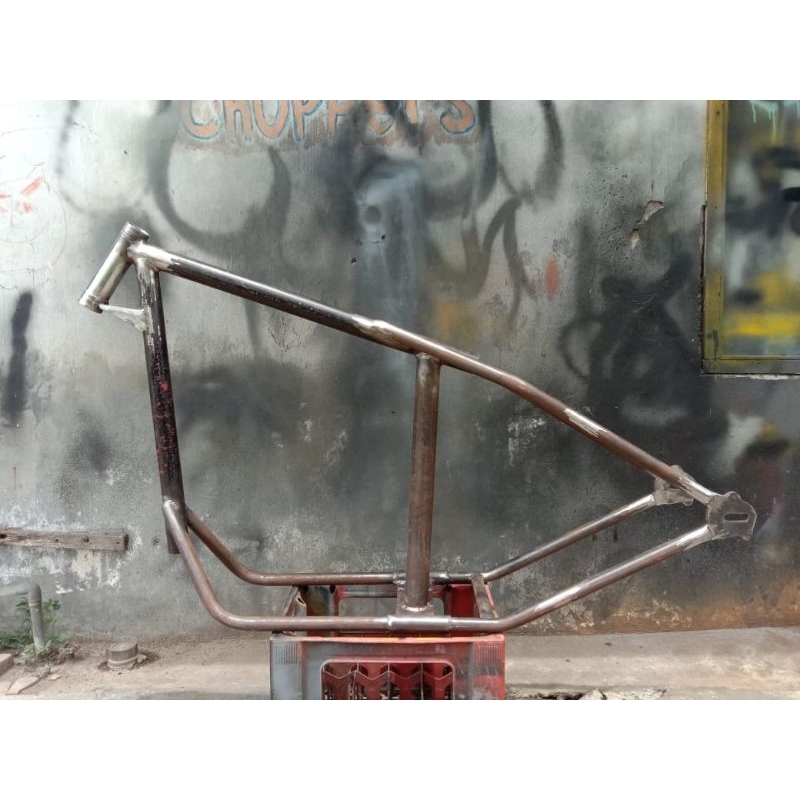 READY STOCK Frame Rangka Chopper mesin Thunder250 SR400 CB400 made by Goldenhand Choppers