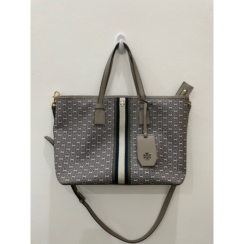 Tas Tory Burch (Gemini Link Canvas Small Tote)