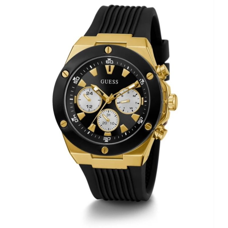 GUESS GW0057G1 Jam Tangan Analog Pria Rubber Original Garansi Resmi