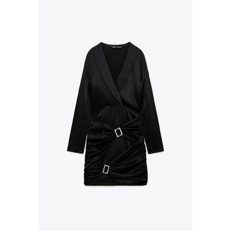 Preloved zara satin dress