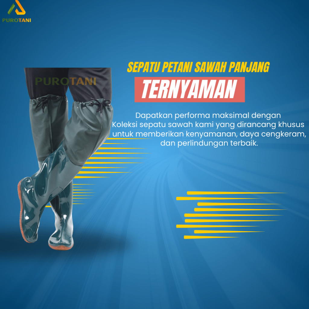 sepatu lumpur sawah Sepatu tandur matun anti keong 60 cm
