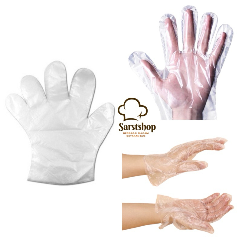 Sarung tangan plastik sekali pakai