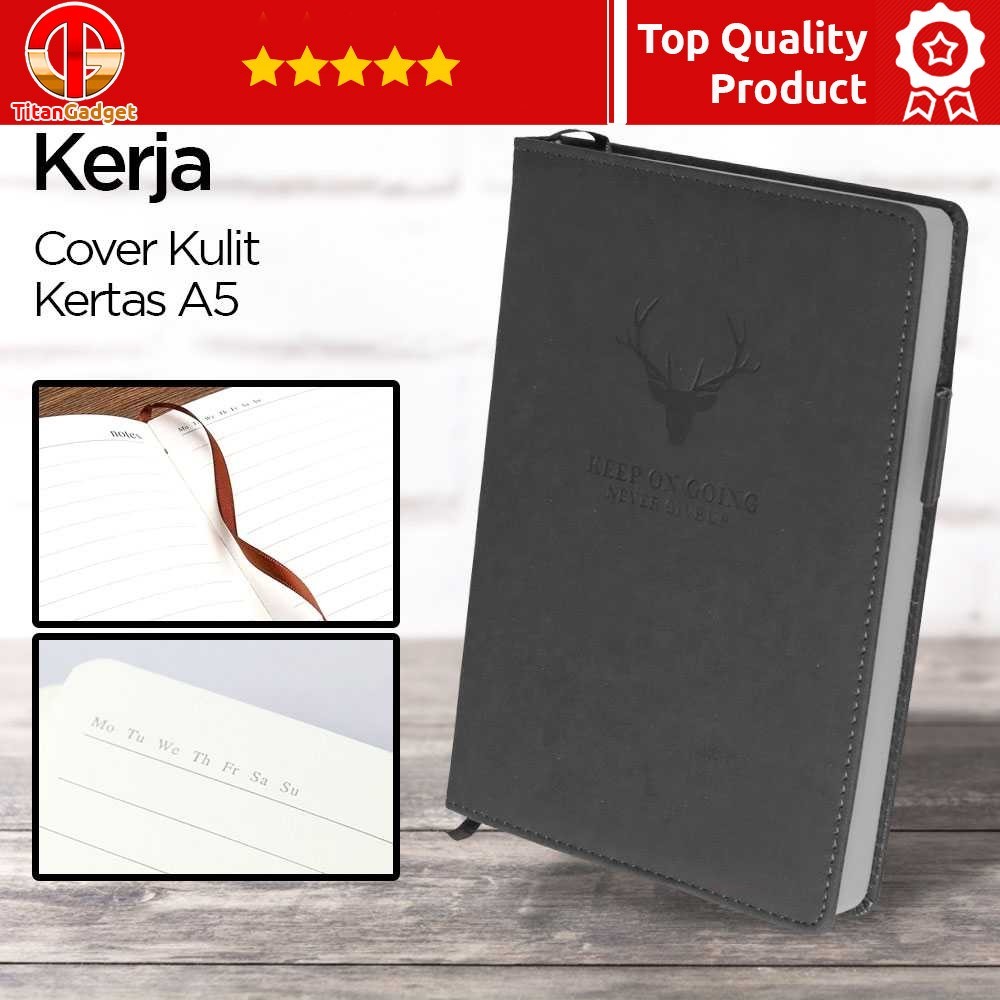 

Buku Catatan Harian Notebook Diary Cover Kulit 180 Lembar A5 - CW-5025 Titangadget