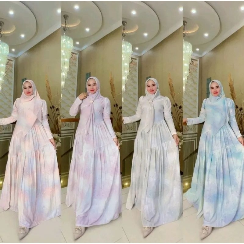 Gamis Nazwa Set Hijab Terbaru Original by nazwa (terbaru)