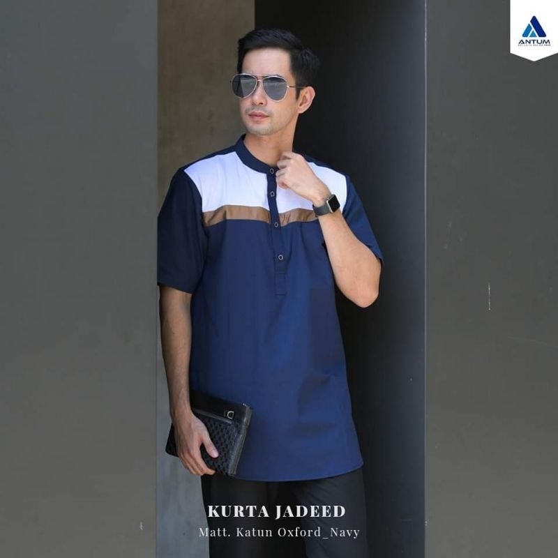 Kurta Jadeed Antum - Kurta Lengan pendek - M - L - XL - XXL Exclusive Antum