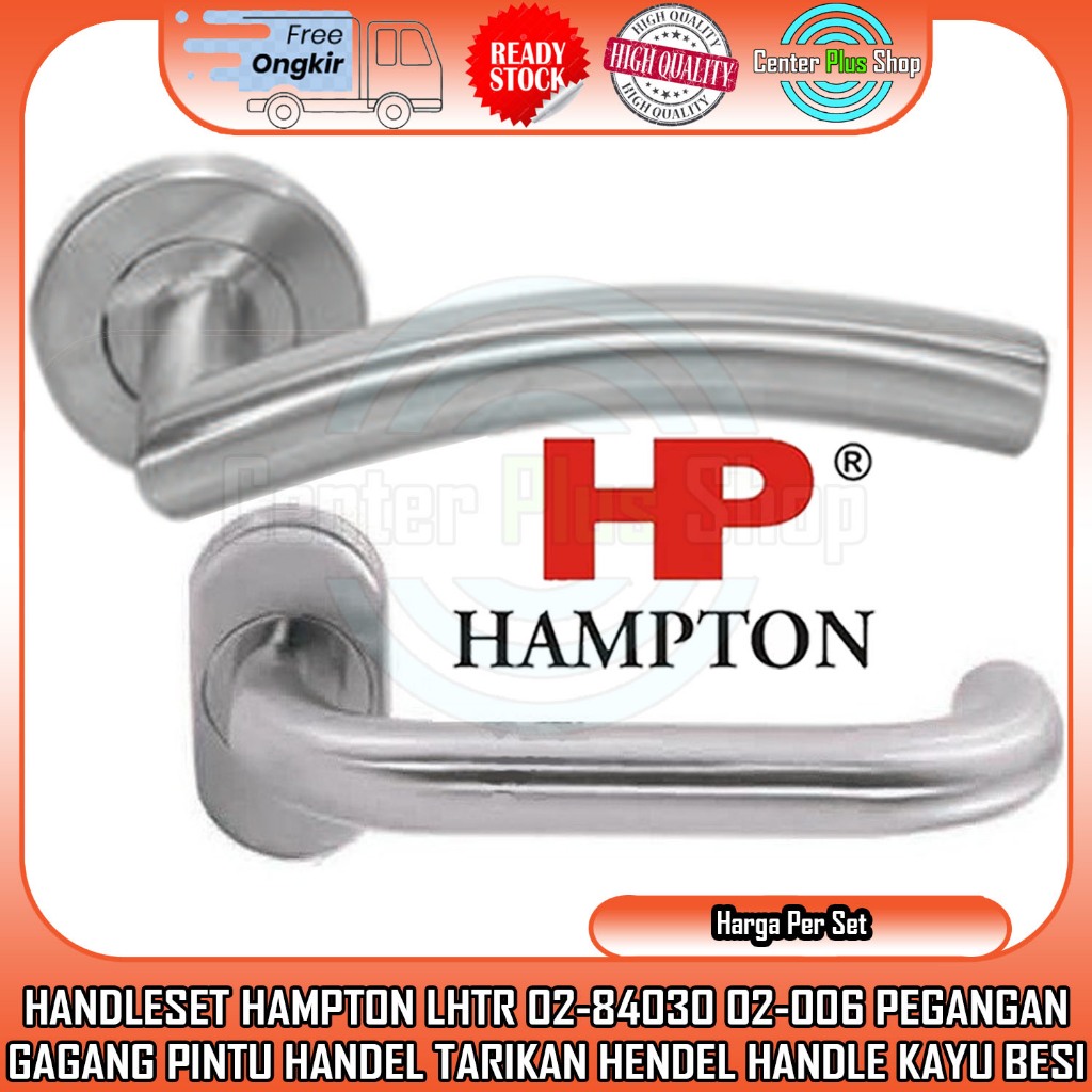 Hampton Handelset Gagang Pintu Kunci Rumah Pegangan Tarikan Oval Hempton Handleset Matt Black Hitam 
