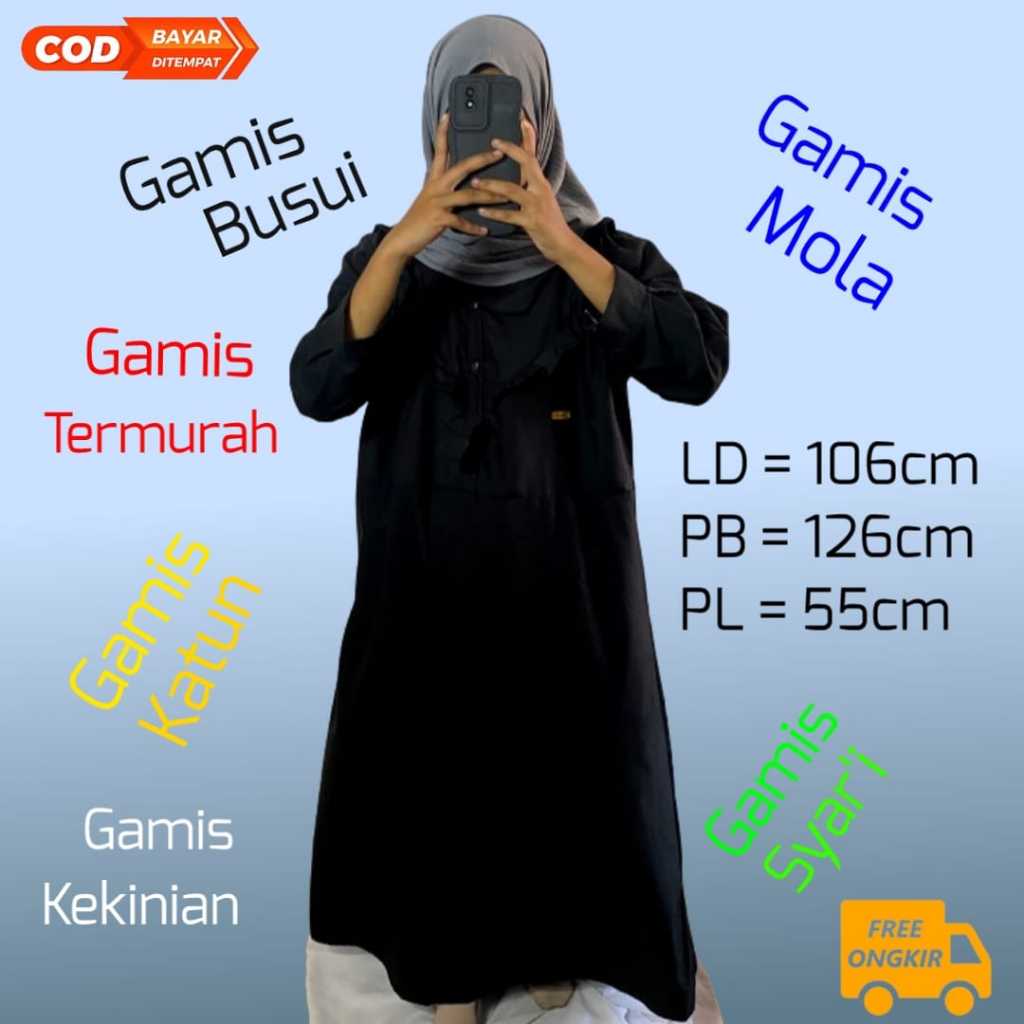 Baju Gamis Wanita / Bahan Katun / Model Dress Mola