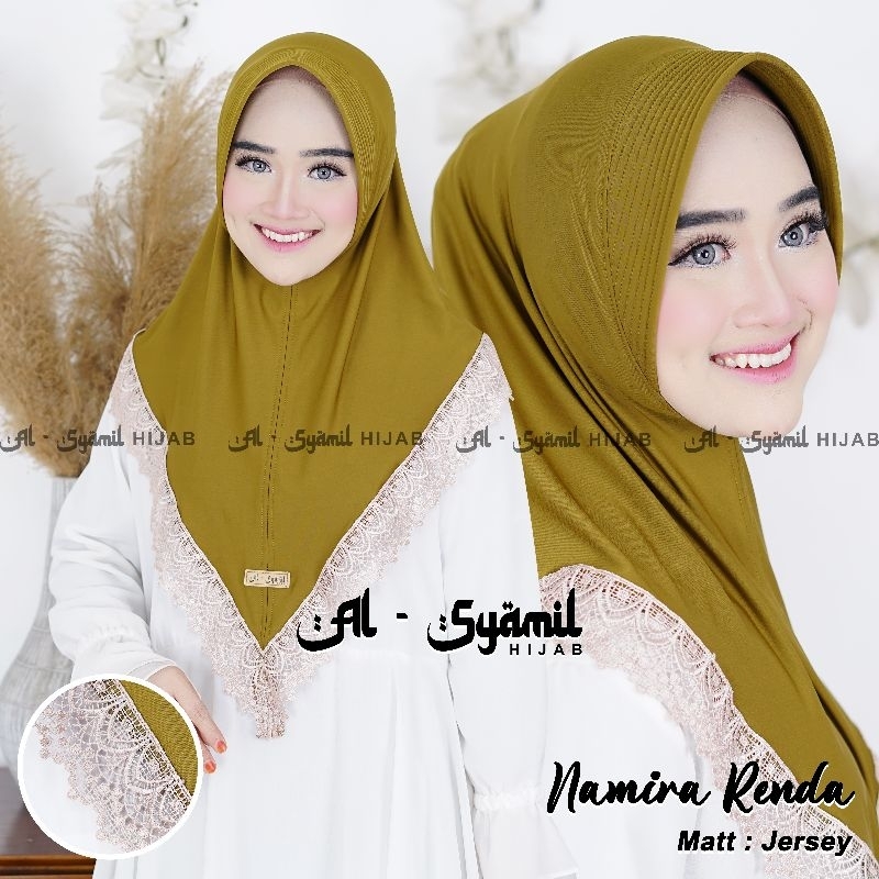 Hijab Bergo Murah/Hijab Bergo Instant/Hijab Bergo Renda(Namira Renda)