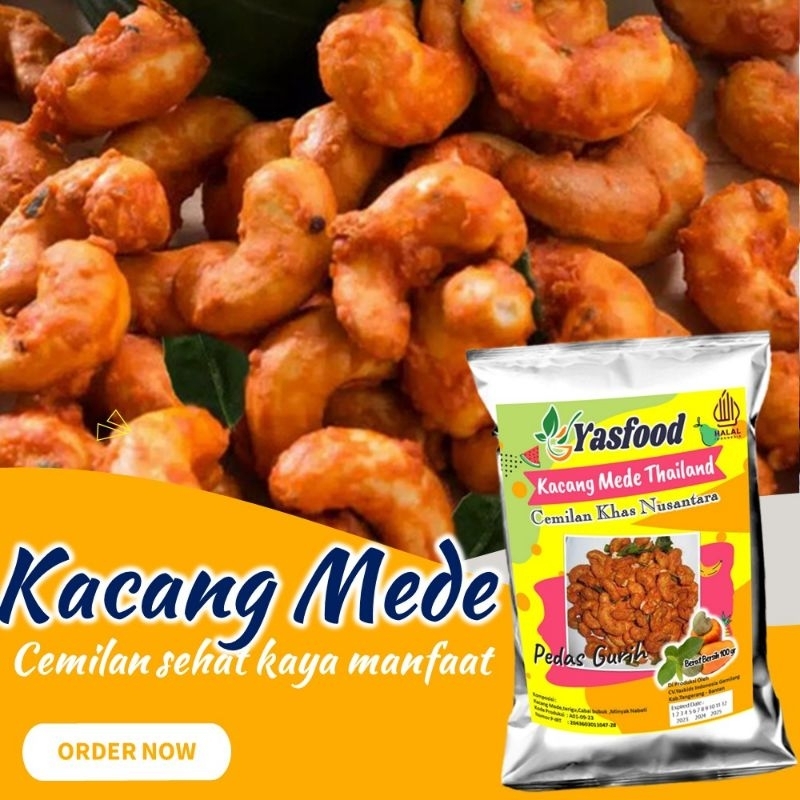 

Kacang Mede pedas gurih 200gr