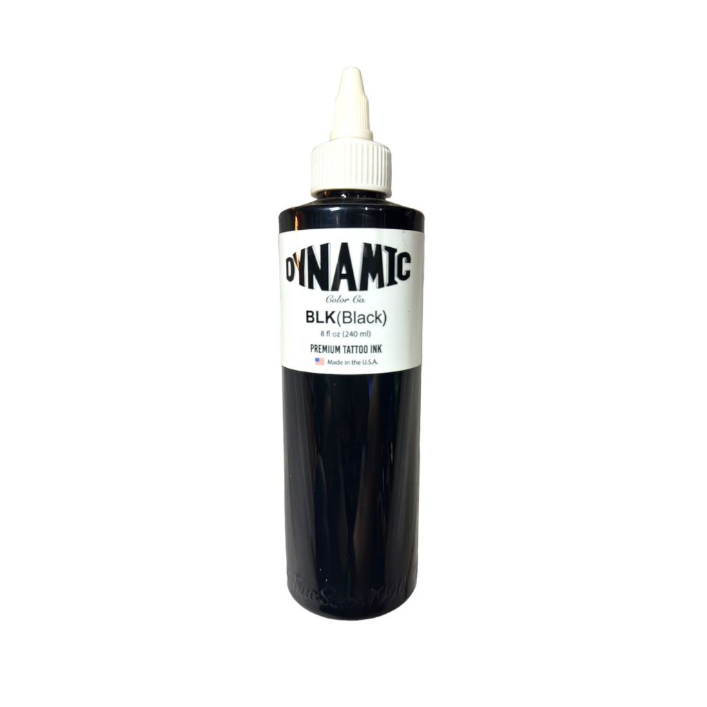 Dynamic Tinta Tato, Dynamic Tattoo Ink Black 8oz 240ml