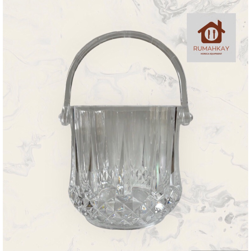 Ice Bucket / wadah keranjang es batu akrilik