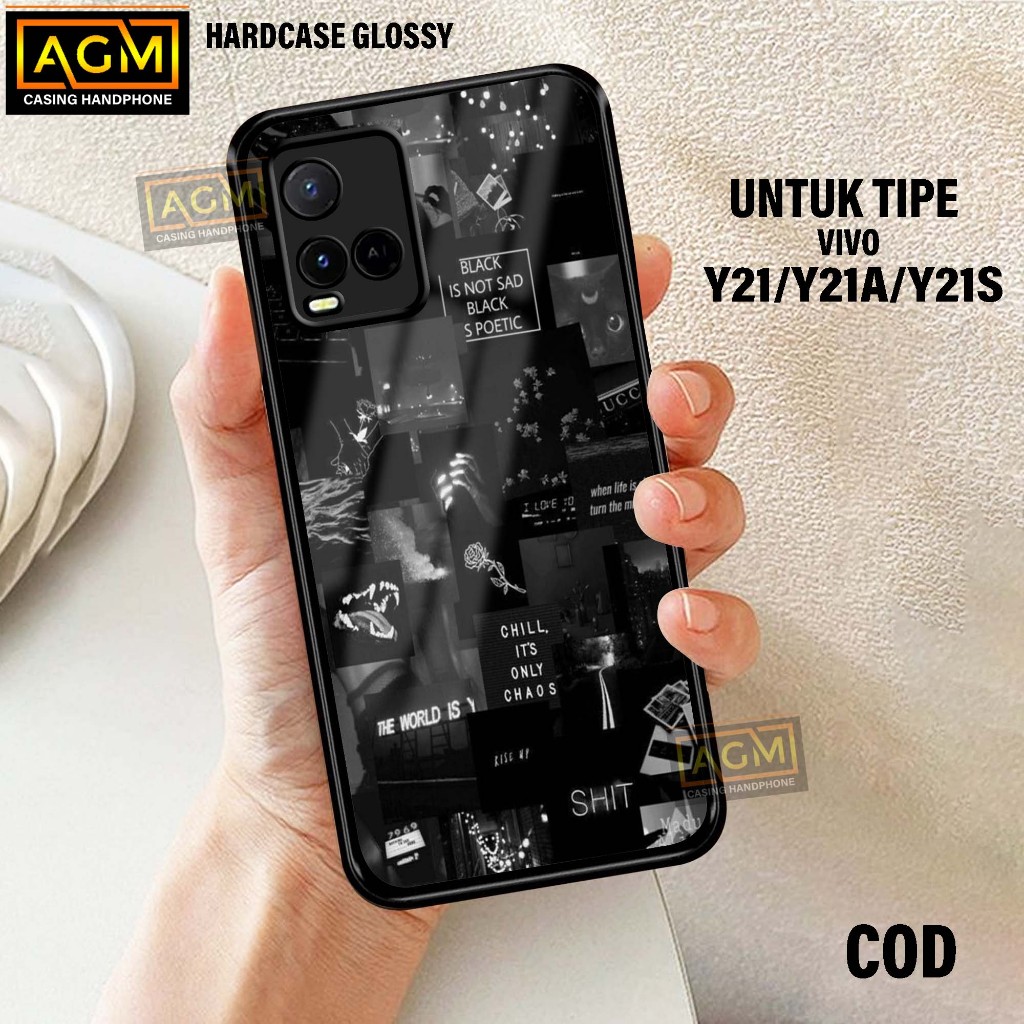 Case VIVO Y21 Y21A Y21S Terbaru Case kilau - New Case Glossy casing Hp VIVO Y21 Y21A Y21S [Motif Aes