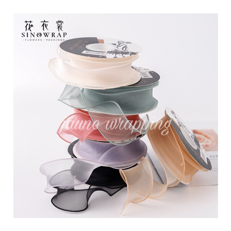 

[1ROLL/10YARD] Pita Organza 4 Cm / Pita Korea / Organza Ribbon