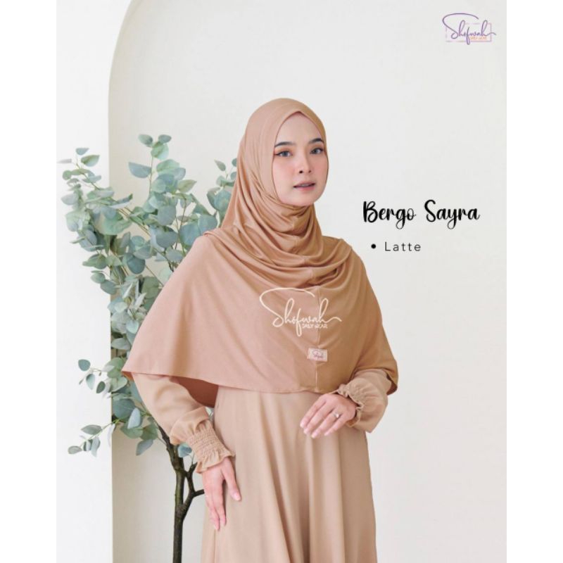 Hijab instan Sayra bergo size L ori Shofwah nyaman dipakai