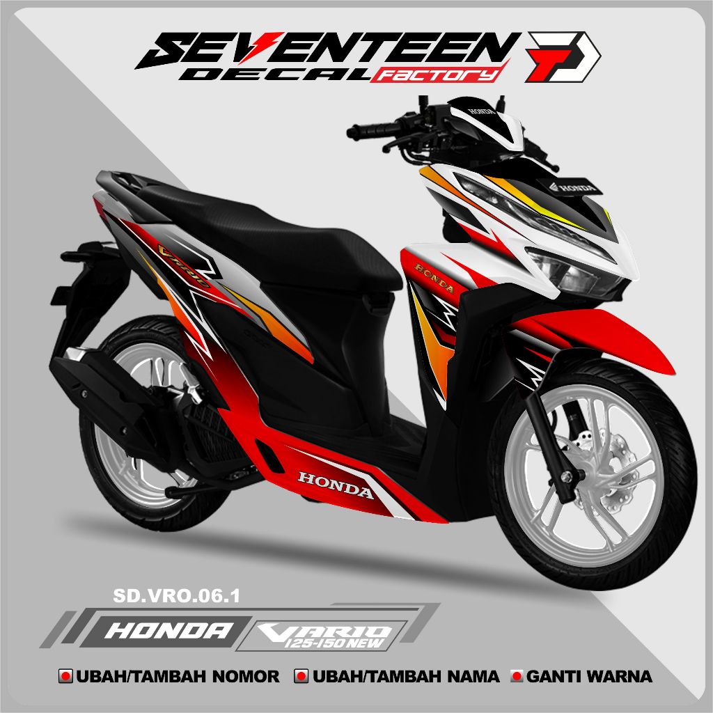 Decal Stiker VARIO NEW 150,125 full Body  Stiker full Body Motor All New Honda Vario VARIO NEW 150,1