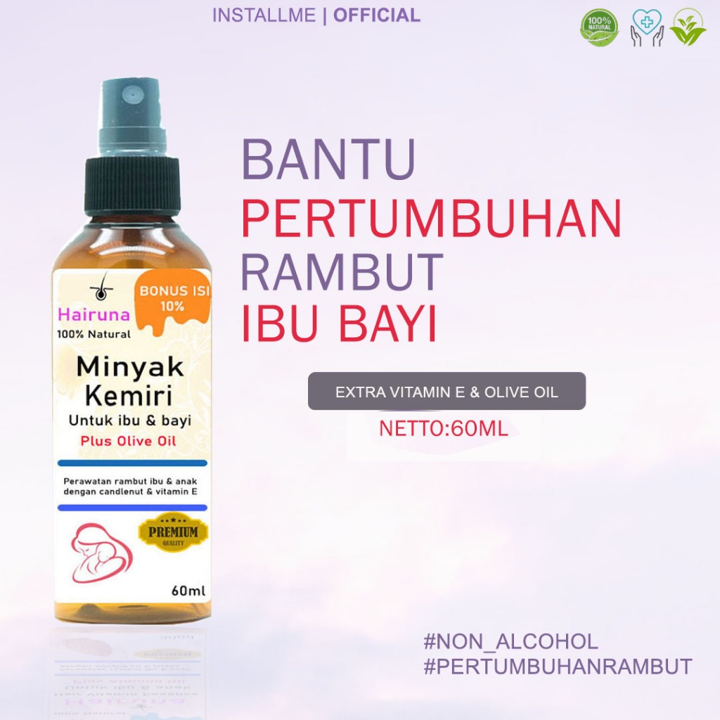 Minyak Kemiri Bayi Minyak Rambut Bayi Penumbuh Rambut Bayi Minyak Rambut Anak Minyak Kemiri Penumbuh