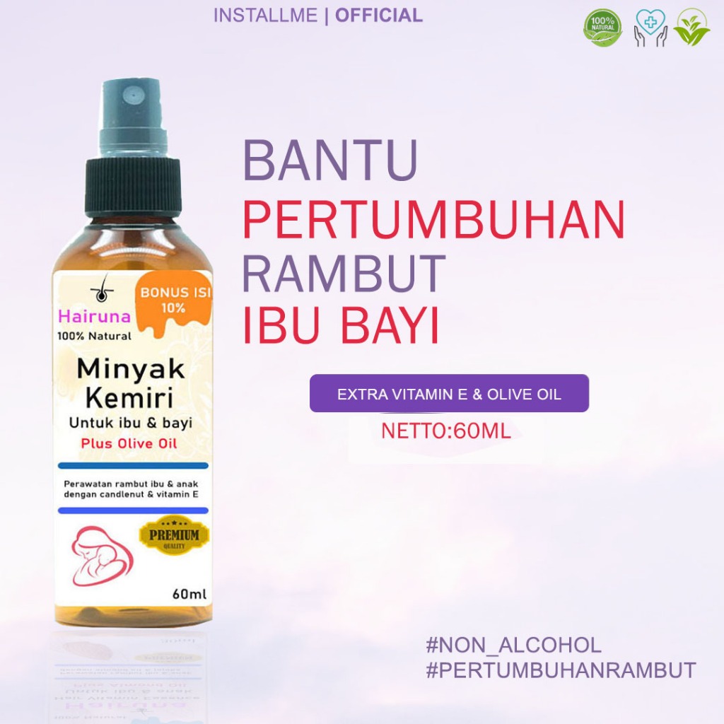 Minyak Kemiri Bayi Penumbuh Rambut Bayi Minyak Rambut Bayi Penumbuh Rambut Anak Minyak Rambut Kemiri