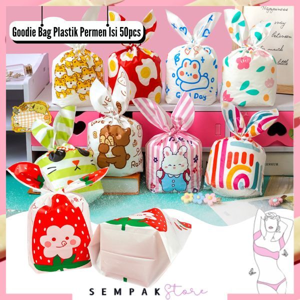 

SS Goodie Bag Plastik Permen Karakter Isi 50pcs Kantong Bingkisan Souvenir Tas Hampers Snack Ulang Tahun Anak Bungkusan PLastik Cookies Lucu Pesta Perayaan