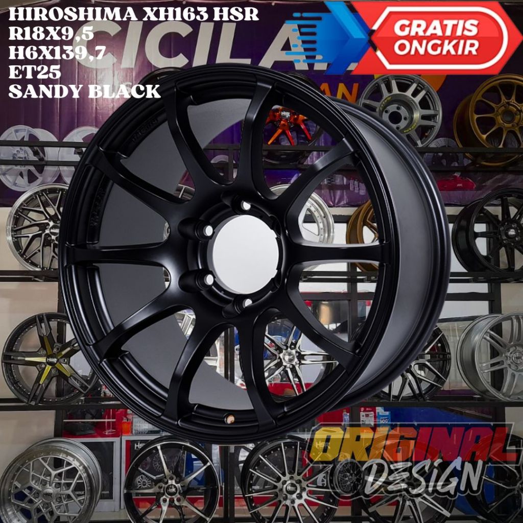 Velg Mobil Ring 18 HSR HIROSHIMA R18 UNTUK PAJERO FORTUNER DMUX RANGER