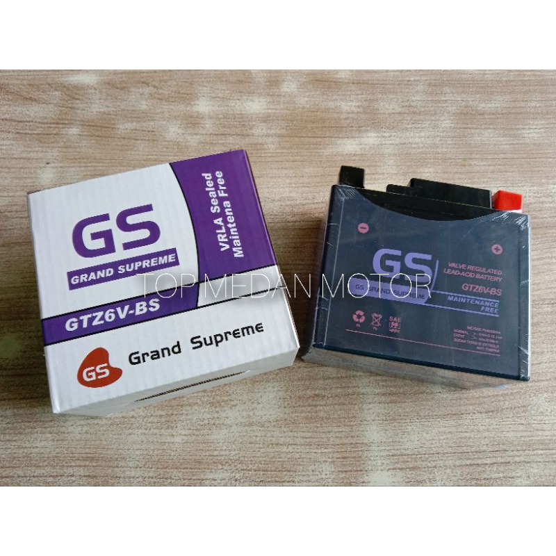 aki GS gtz6v Vario 125 150 CB150R SATRIA FU