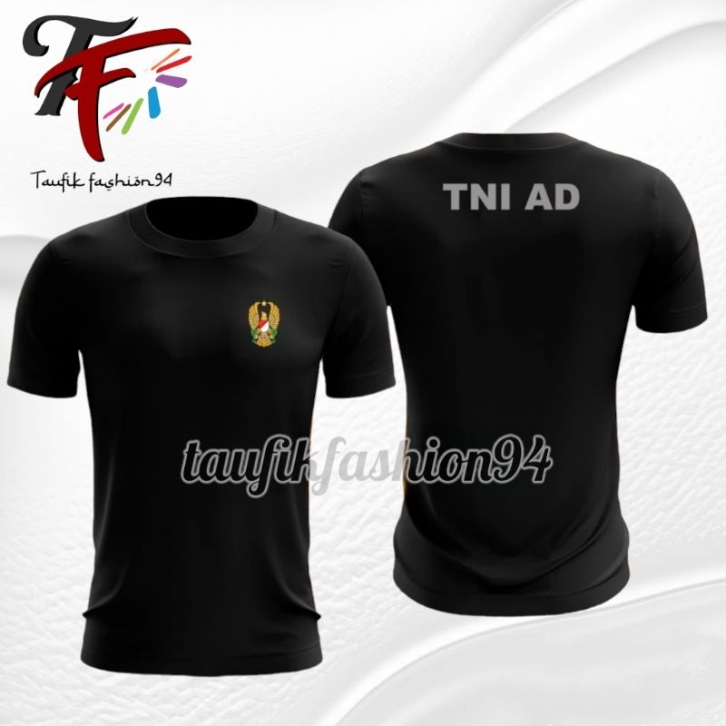 jersey Dryfit hitam TNI AD