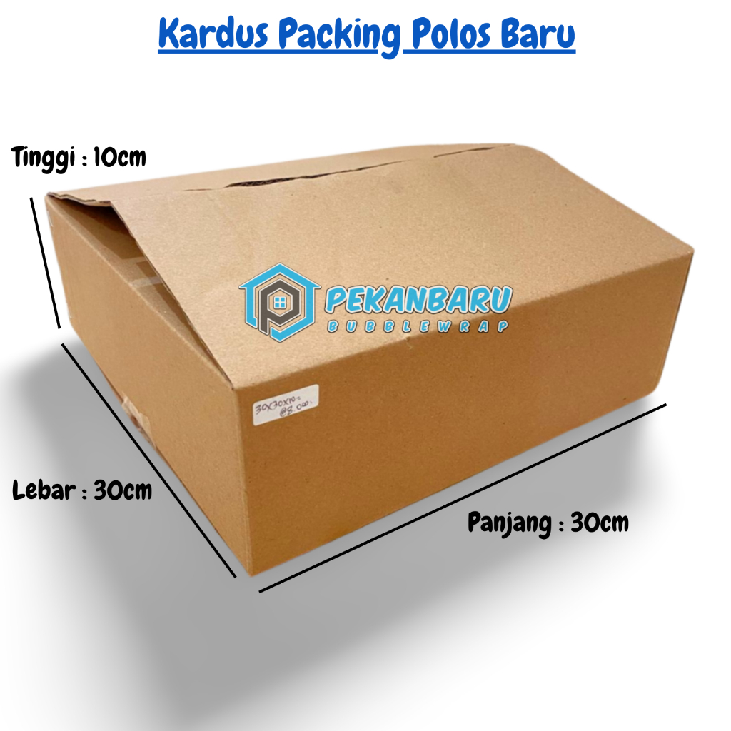 

Kardus Packing Baru Polos / Box / Kotak Ukuran 30x30x10cm