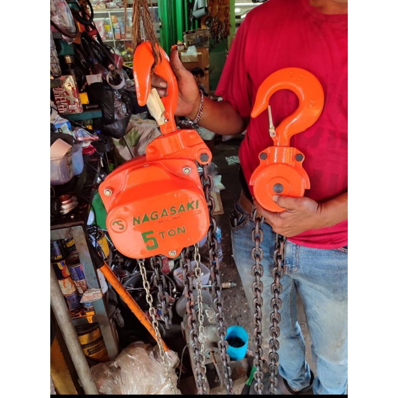 Takel 5ton×3meter Nagasaki chain block takel katrol manual