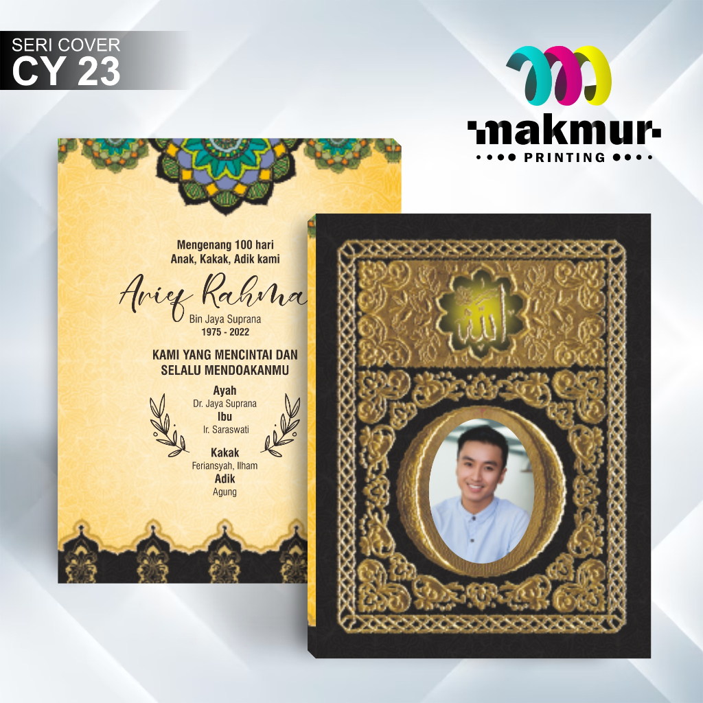 Cetak Yasin & Tahlil | Isi 144 Halaman | Elegant Emboss Cover | Yasin 40 Hari