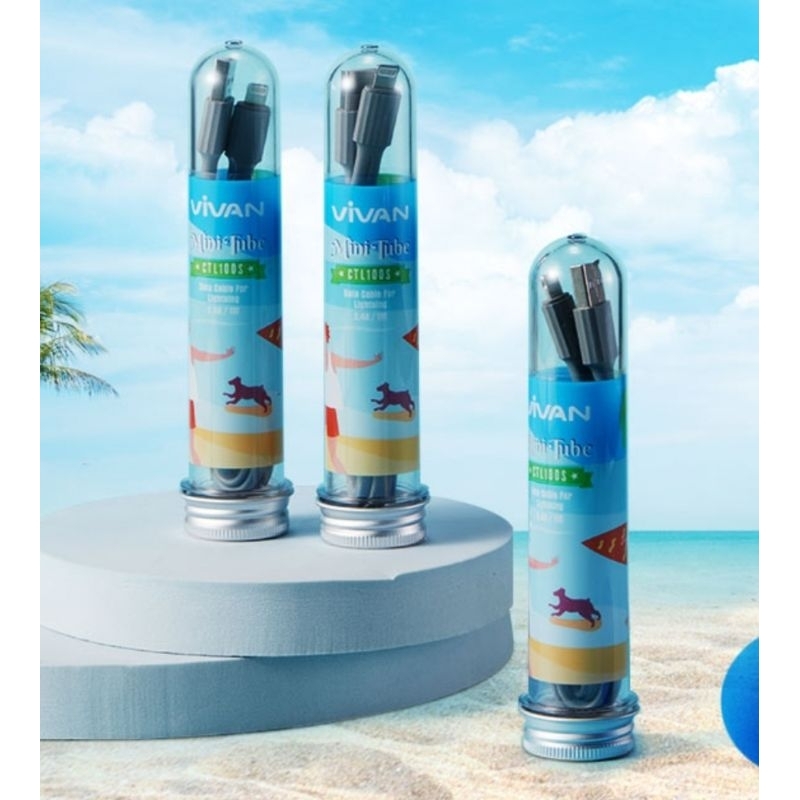 VIVAN Kabel Data Lightning CTL100S Charger Iphone Fast Charging 2.4A