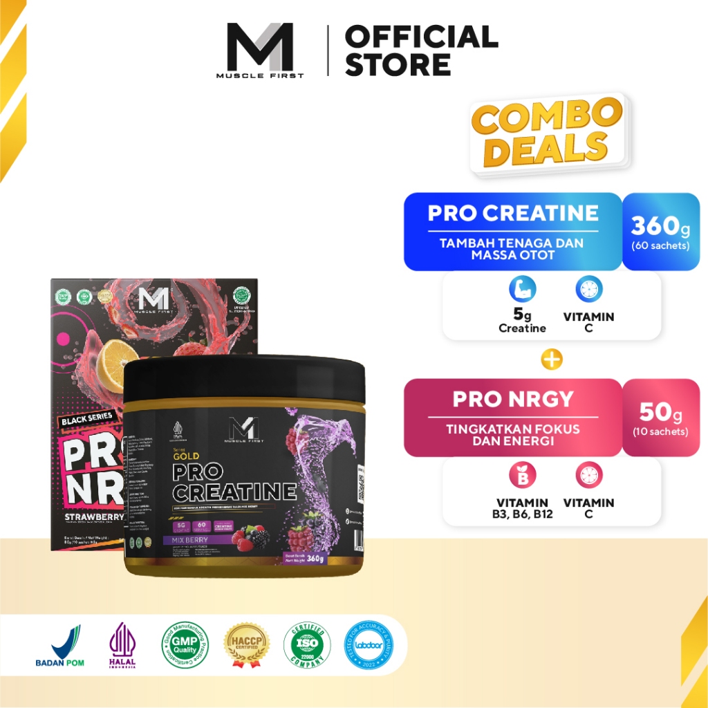 [BUNDLE] MUSCLE FIRST Pro Creatine 360gr + Pro NRGY Box