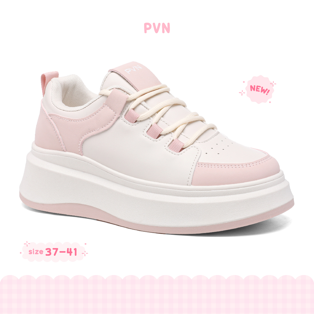 PVN Shana Sepatu Sneakers Wanita Sport Shoes Pink 361